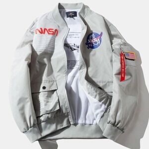 NASA BOMBER JACKET (GREY)